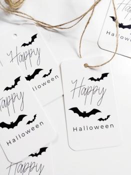 Halloween Geschenkanhänger Fledy